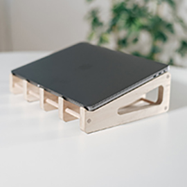 Wooden laptop stands